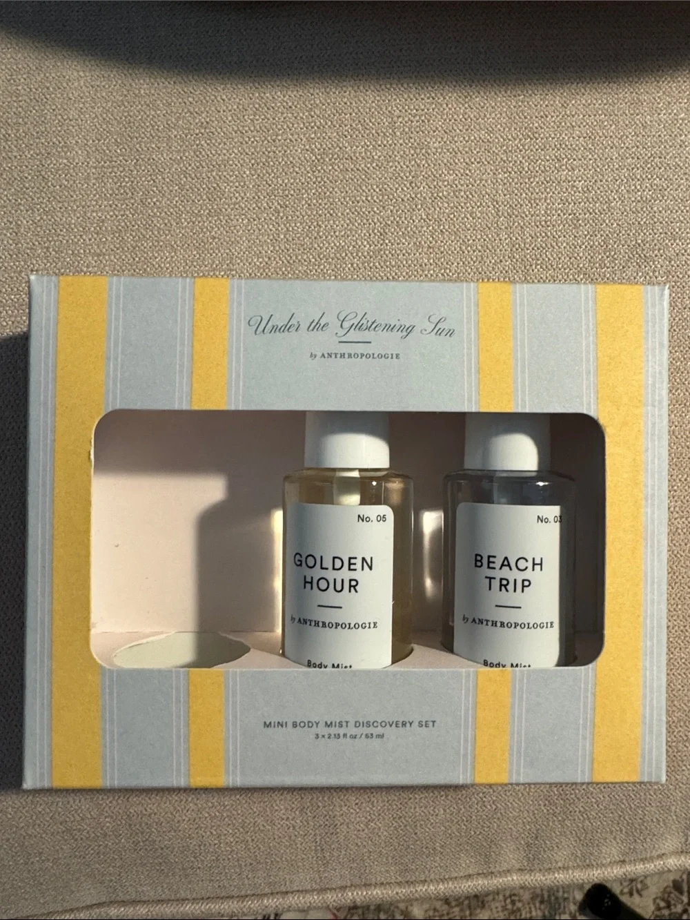 NWT Anthropologie Mini Body Mist Discovery Set- missing 1 mist